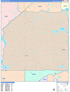 Apple Valley  Wall Map Color Cast Style